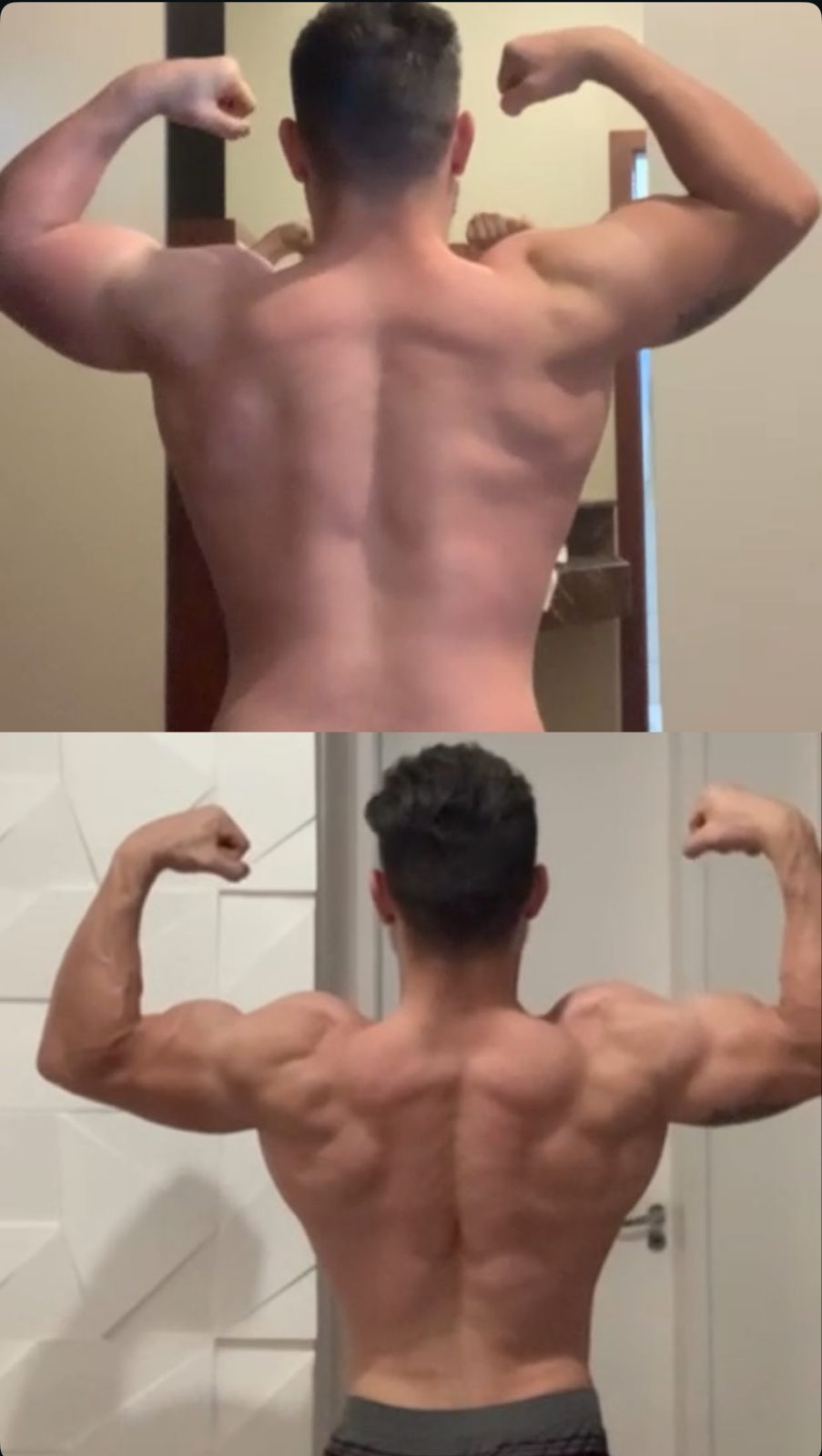 Transformação — antes e depois